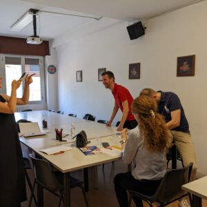 Studenti durante una lezione di inglese presso Interlingua Formazione