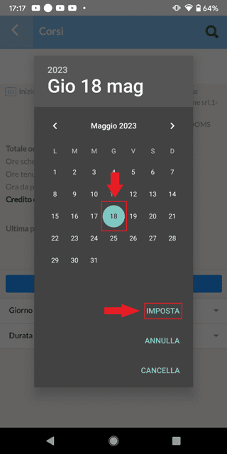 Corso Self Booking