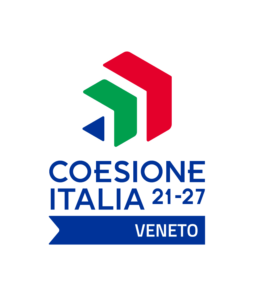 Logo del programma Coesione Italia per il Veneto.